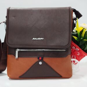 Brown Faux Leather Aollibao Cross Bag from Value Plus Mall
