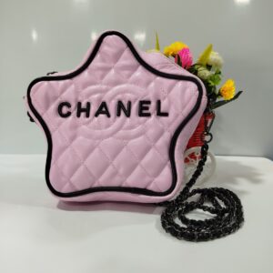 Pink Quilted Chanel Star Shaped Bag